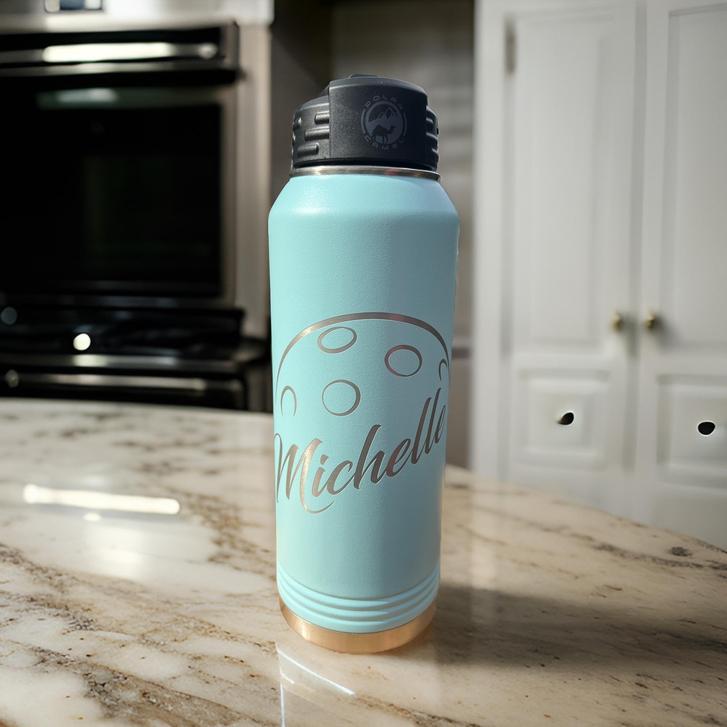 32oz Pickleball Water Bottle with Custom Name